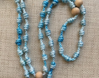 Handmade Knotted Franciscan Crown Rosary - Seven Decade Rosary with decade beads - Franciscan rosary: Customizable Colors