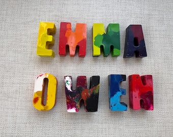 Big 2 inch Crayon Letters- Letters Sets