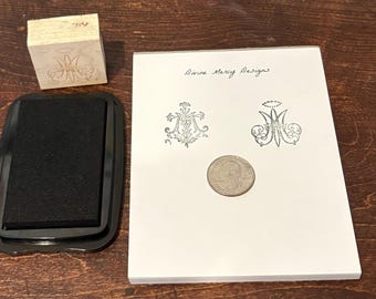 Catholic Stamps: Auspice Maria Designs