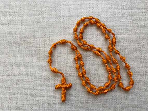 Buy DIY Rosary Making Kit includes: 24 Twine, Knotting Tool, and Printed  Instructions to Easily Make a Knotted Rosary With Knotted Cross Online in  India 