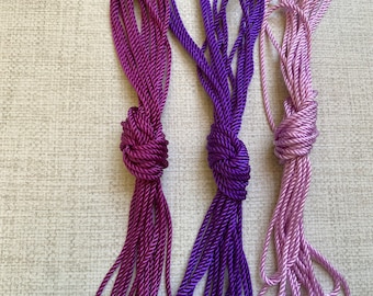 Purple Rosary Twine (#24): DIY Knotted Rosary Refill