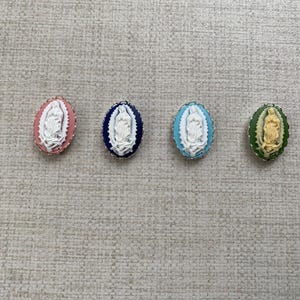 Our Lady of Guadalupe Magnet (25mm x 17mm): Resin Cameo, Catholic Gift