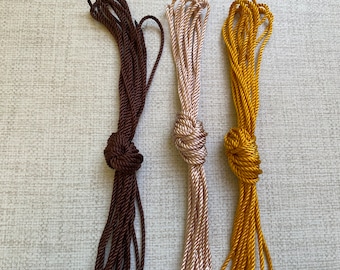 Rosary Twine (#24): Brown Nylon Cord for Knotted Rosaries
