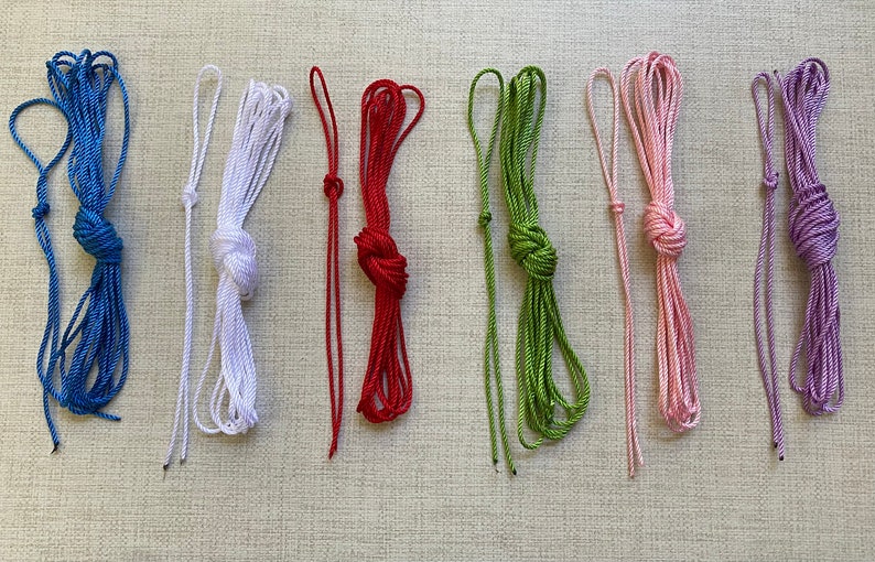 Liturgical DIY Rosary Making Kit includes Twine, Knotting Tool, and