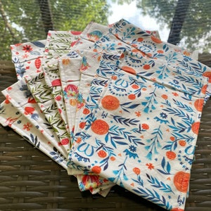 Handmade Catholic themed Reusable Fold Over Sandwich bag / snack bag (mix and match style&#39;s and sizes)/ sorting and organizing bags