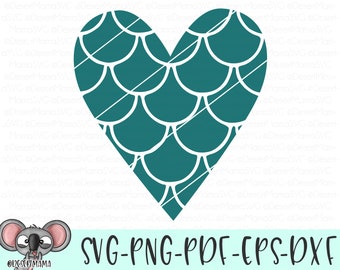 Free Free 344 Mermaid Scale Heart Svg SVG PNG EPS DXF File
