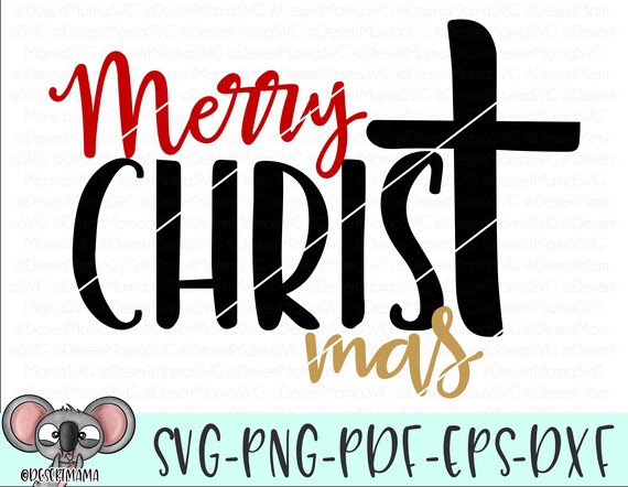 Download Merry Christmas Svg Dxf Cricut Cameo Cut File Christmas Etsy