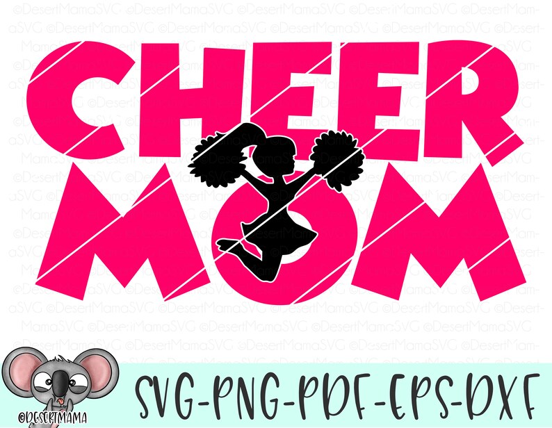 Download Cheer mom svg eps dxf png cricut cameo scan N cut cut | Etsy