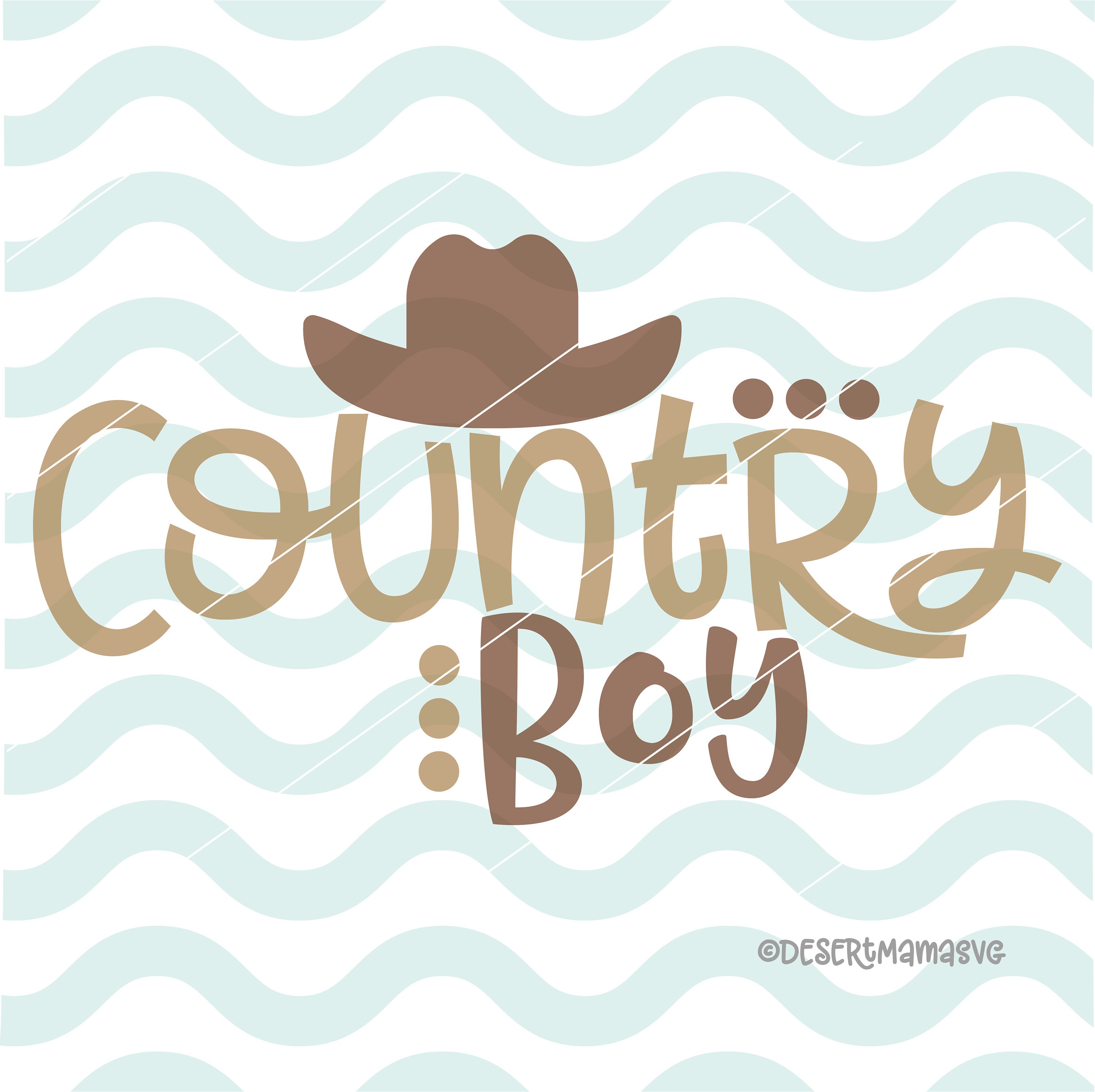 Country boy svg eps dxf png cricut cameo scan N cut cut Etsy