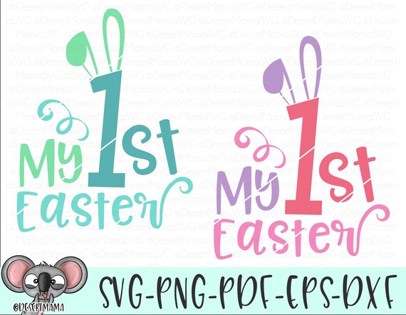 Download My 1st Easter svg eps dxf png cricut or cameo cut file | Etsy