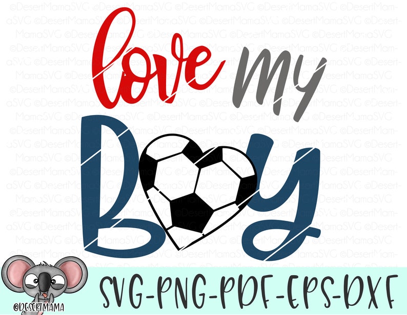 Love my boy svg eps dxf png cricut cameo scan N cut cut | Etsy