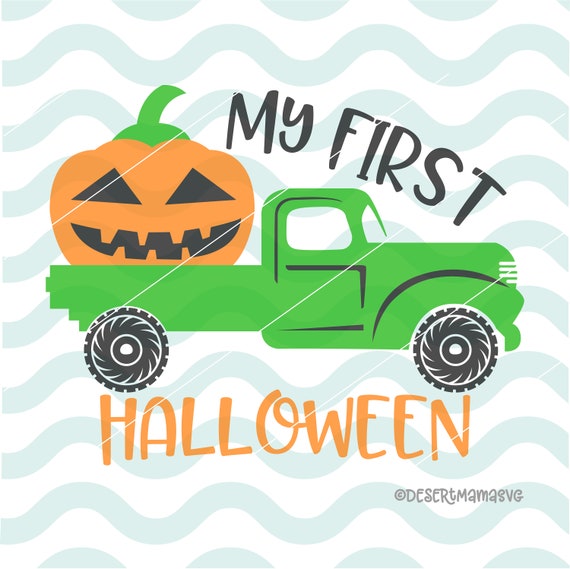 Download My First Halloween svg dxf png cricut cameo cut file | Etsy