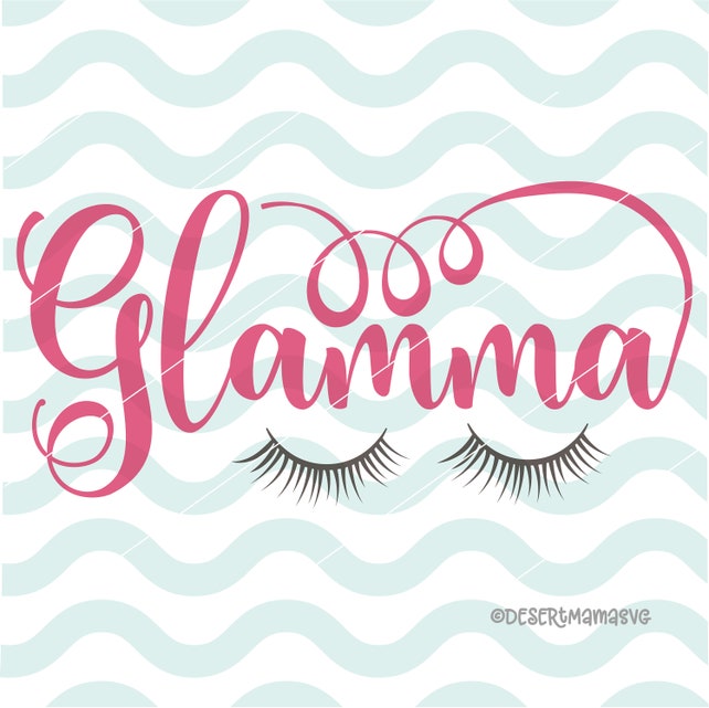 Glamma svg eps dxf png cricut or cameo scan N cut cut | Etsy
