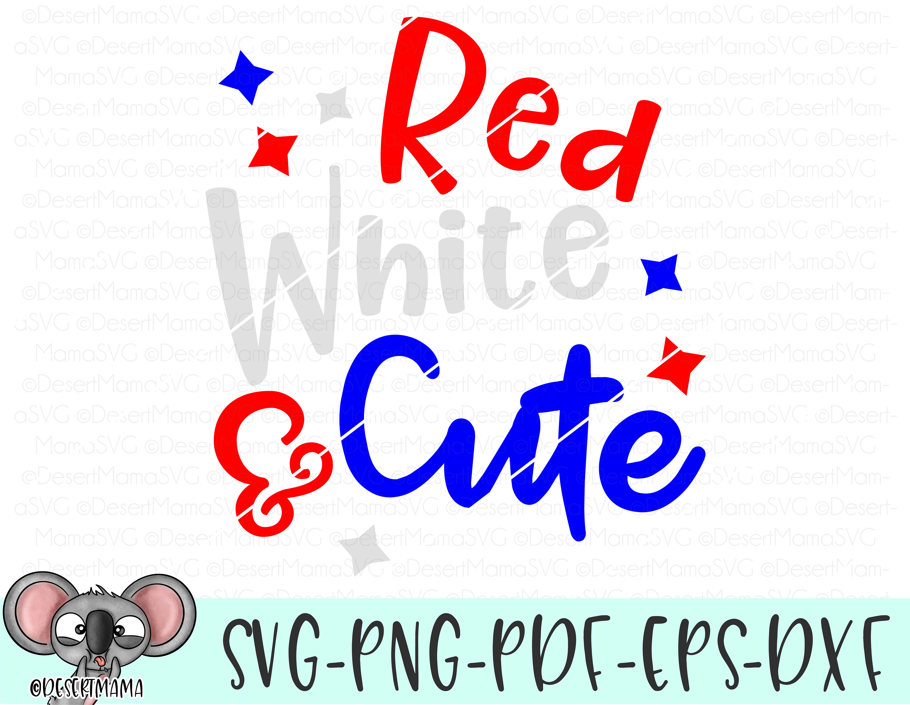 Red White And Cute Svg Eps Dxf Png Cricutcameoscan N Etsy