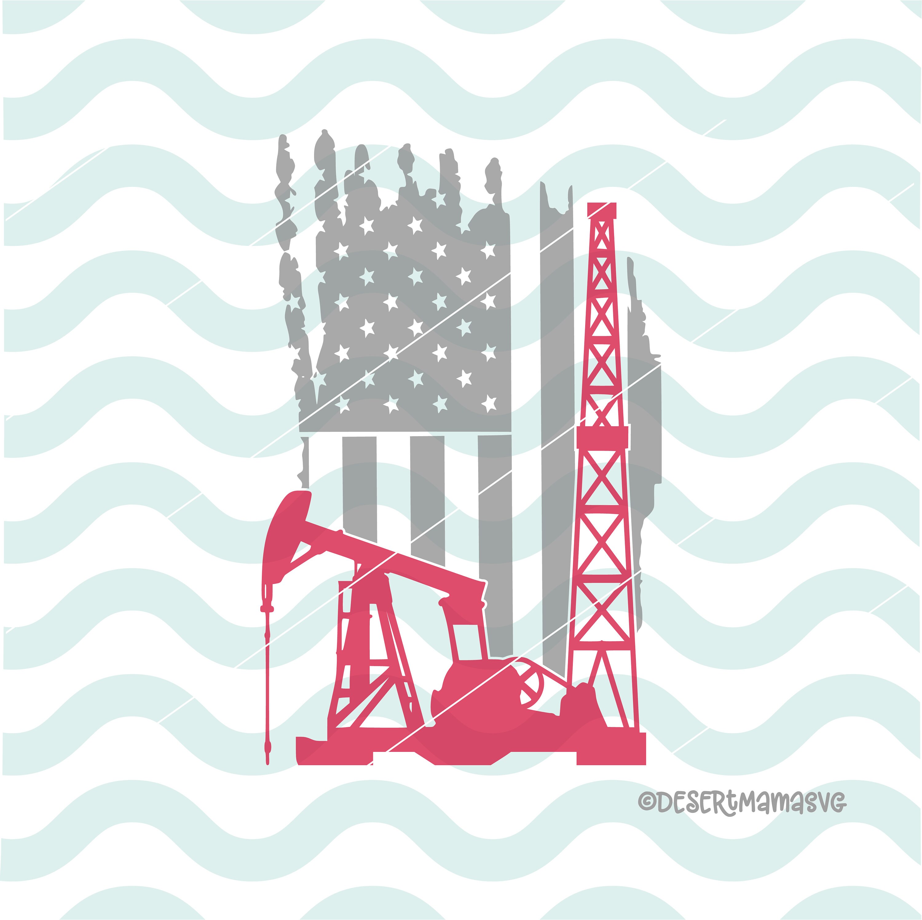 Download Oilfield Flag svg eps dxf png cricut cameo scan N cut | Etsy