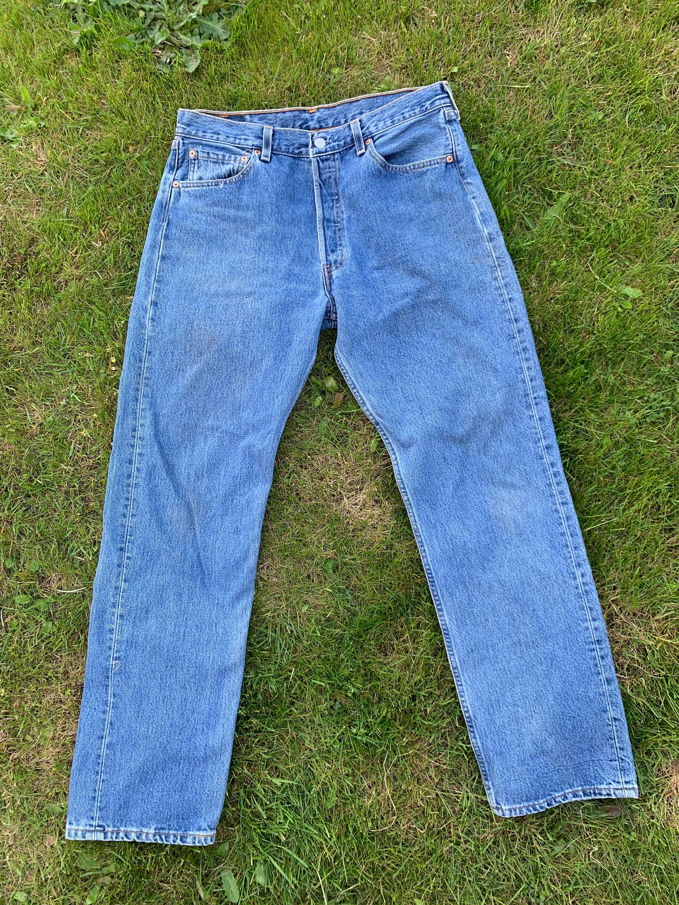 Vintage Levi's W36 X L34 501 XX Original Riveted Medium Blue