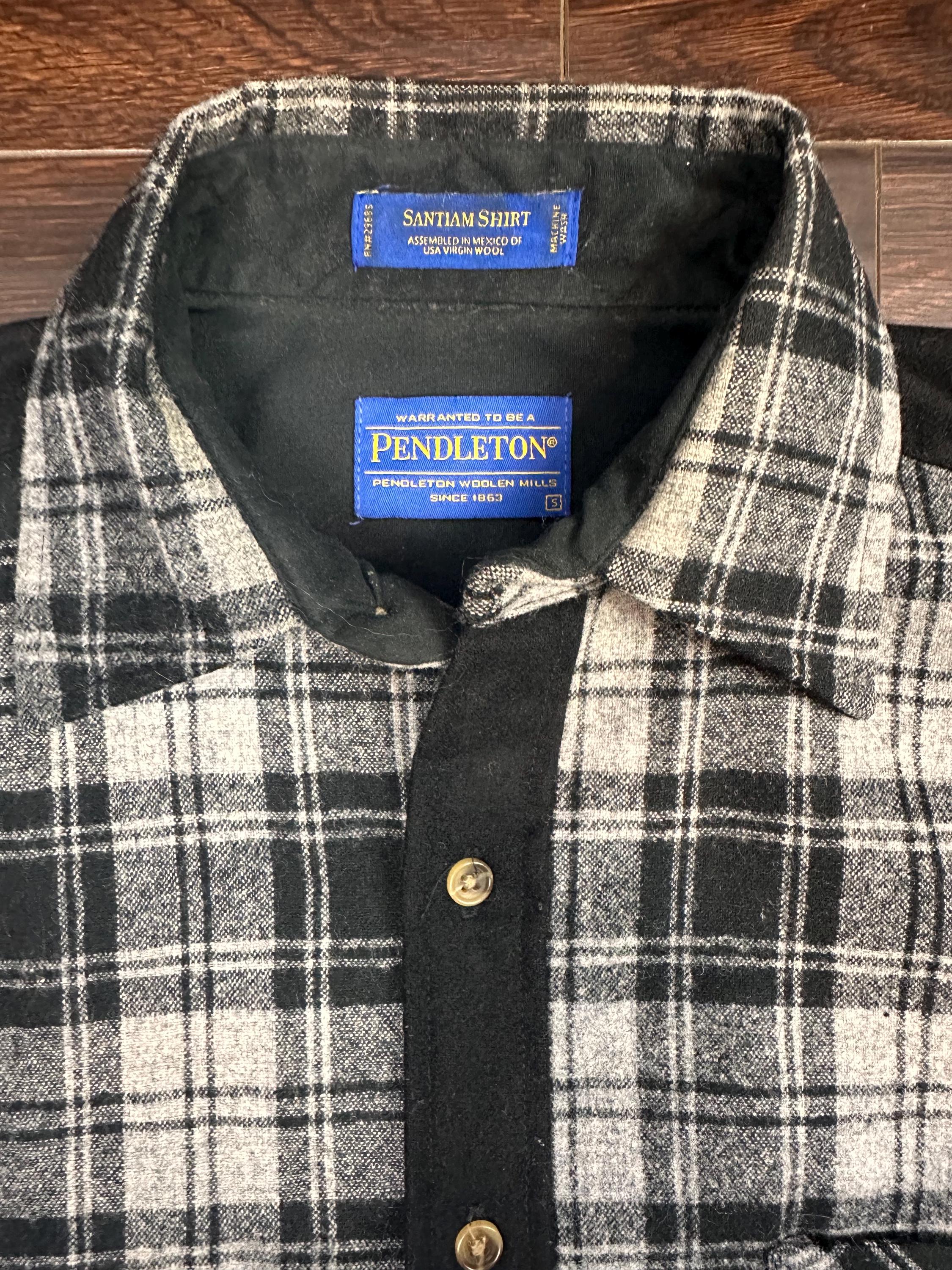 Chemise homme vintage Pendleton Sir Pendleton Tattersall en laine à