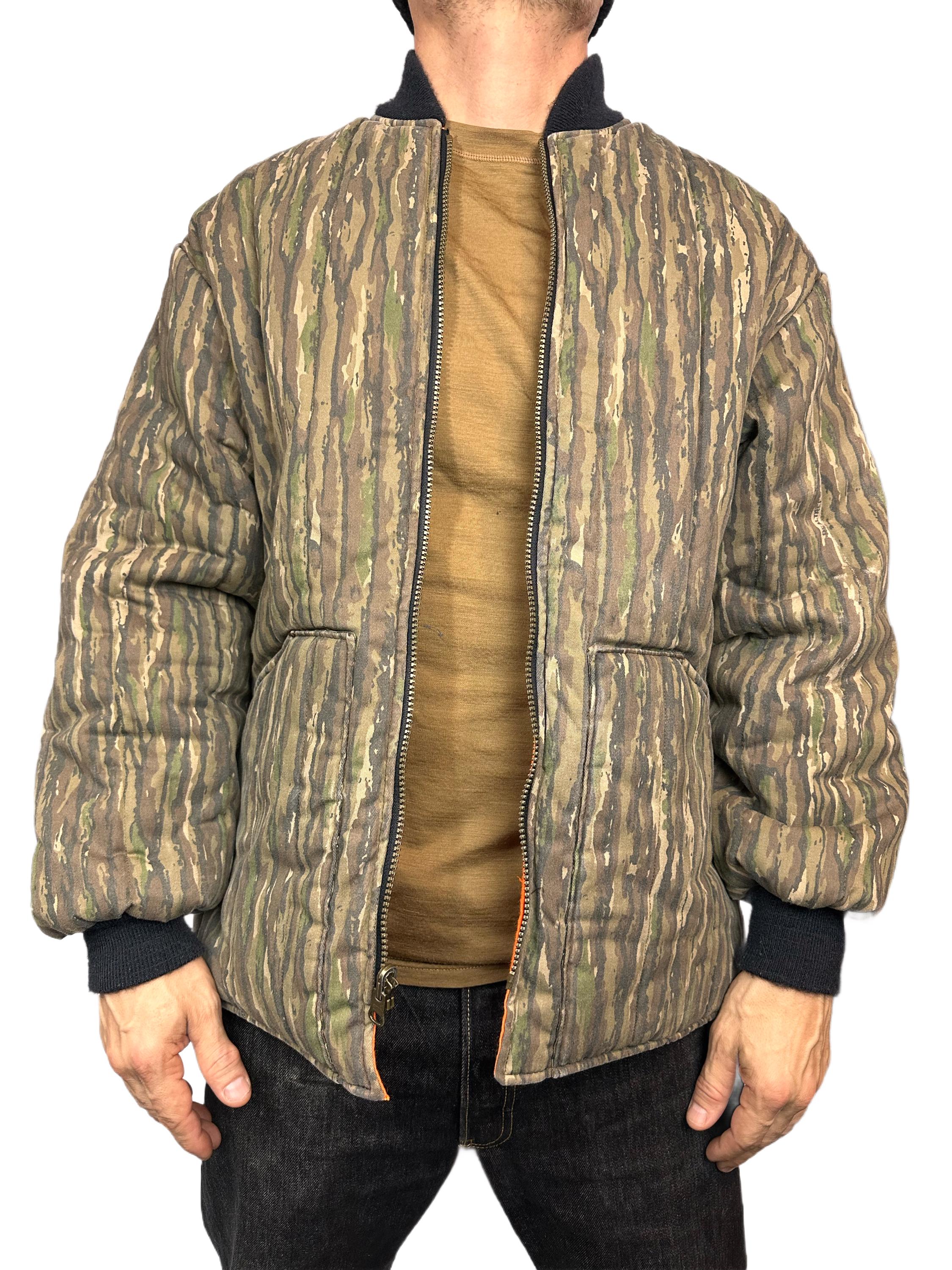 Vintage Woolrich Treebark Camo Reversible Work Hunting Jacket Coat