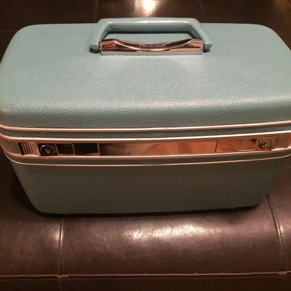 Vintage Samsonite Light Blue Cosmetic 