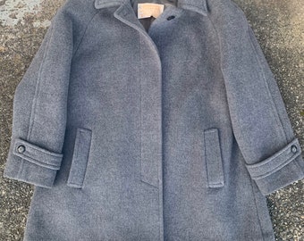 Pendleton Thick Wool Gray Winter Pea Coat Jacket Women's Size 10