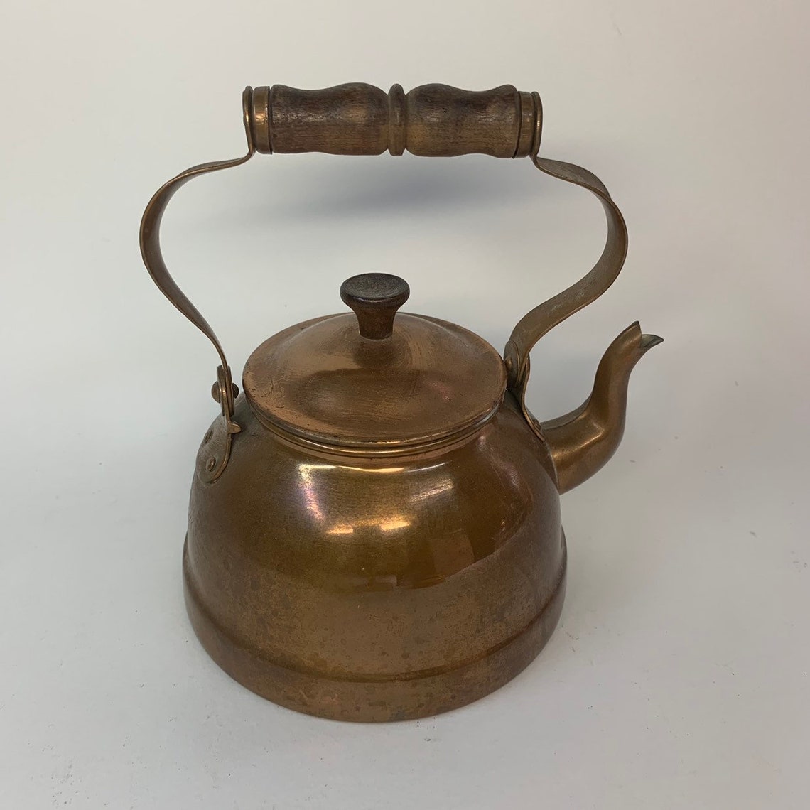 Vintage Copper Tea Kettle Stove Top Coffee Tea Maker With Etsy