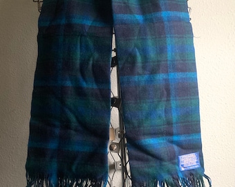 Vintage Pendleton Plaid Wool Scarf