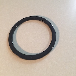 Vintage Bakelite Dark Green Flat Bracelet Bangle .25&quot; Wide