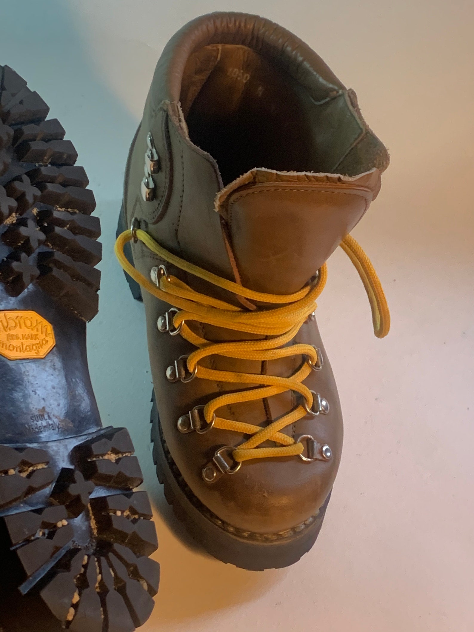Vintage Gaerne Italian Hiking Boots Womens 6.5 Mens 5 Etsy
