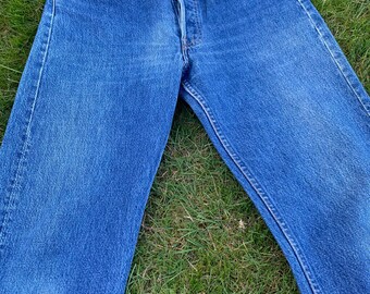 Vintage Levi's W31 X L34 501 Blue Denim Jeans Made in the USA - Etsy