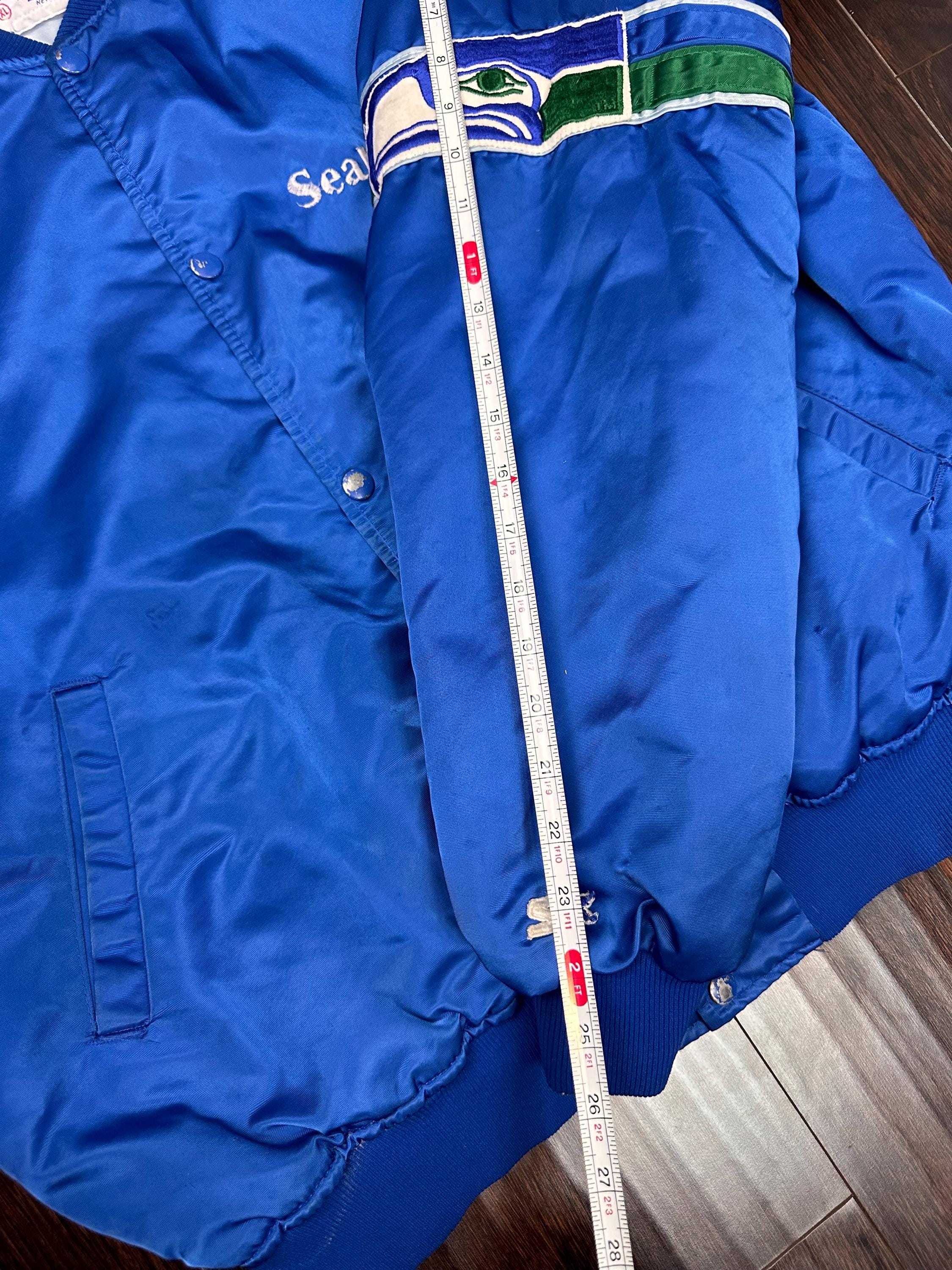 Vintage Seattle Seahawks Authentic Priline by Starter Jacket Blue