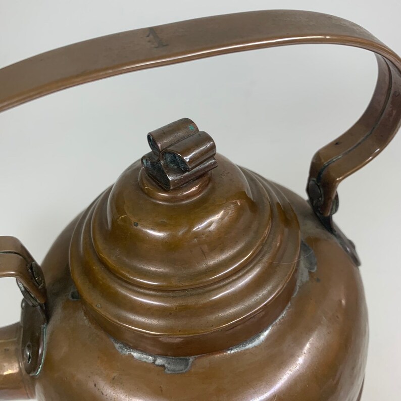 Antique Vintage Copper Kettle Stove Top Coffee Tea Maker With Etsy