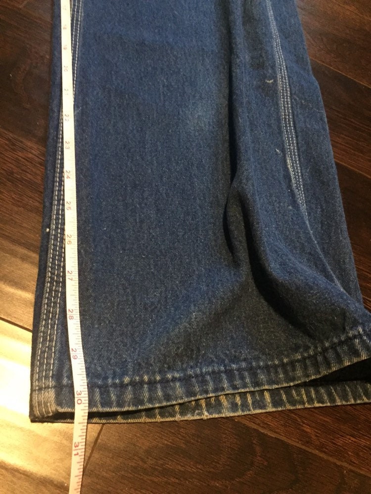 Vintage Big Mac Square Bak Overalls Medium Blue Denim Jeans | Etsy