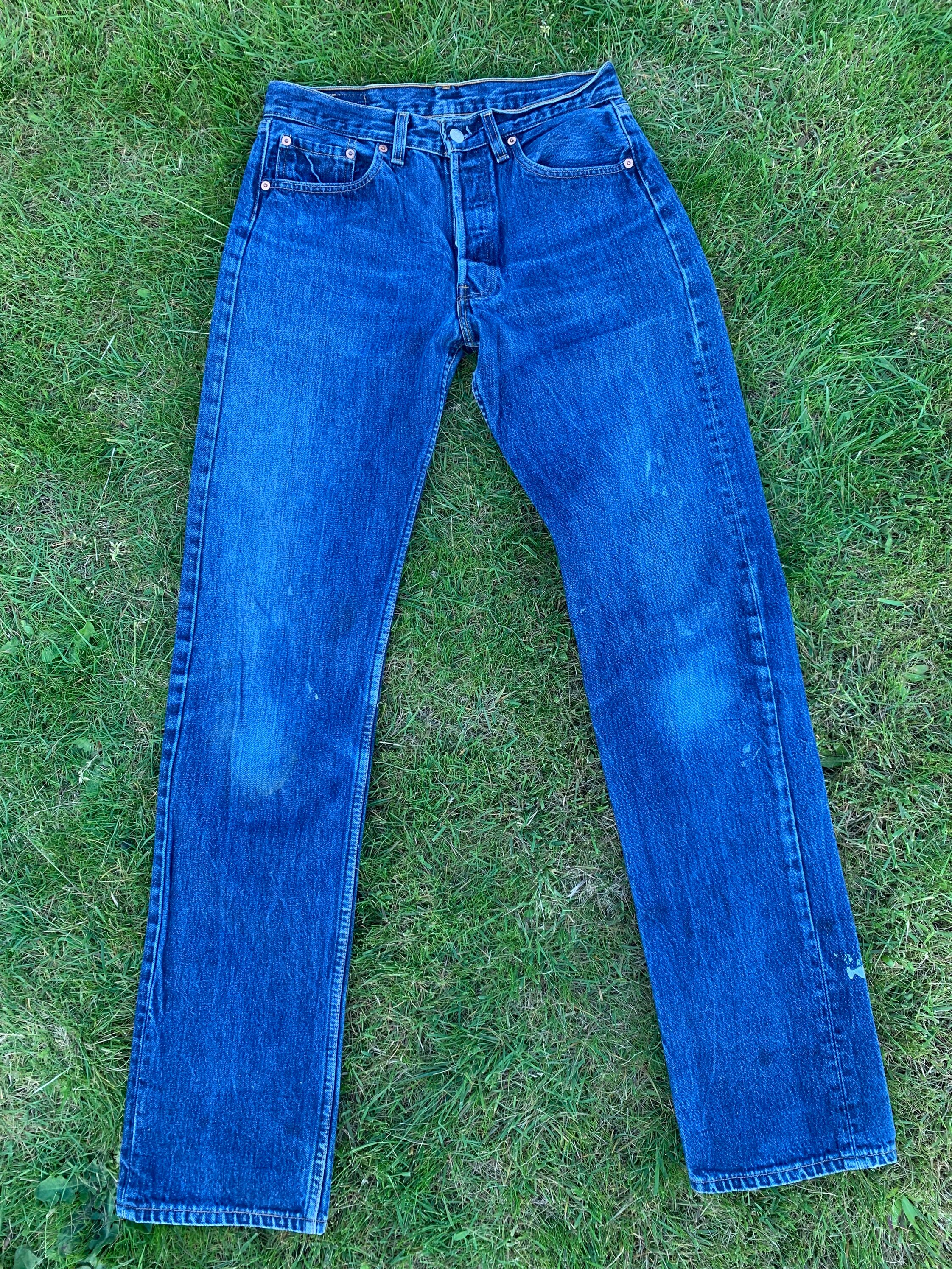 Vintage Levi's W32 X L40 Original Riveted 501 Medium Blue