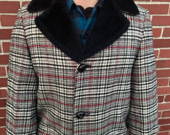 Pendleton チェック柄ウールコート XL PENDLETON チェック ウールコート - 古着屋グレープフルーツ ムーン