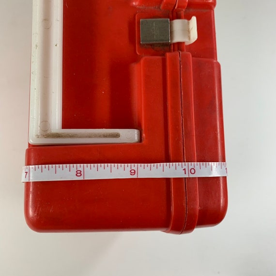 Retro The A-Team Red Plastic Thermos Lunchbox - image 7