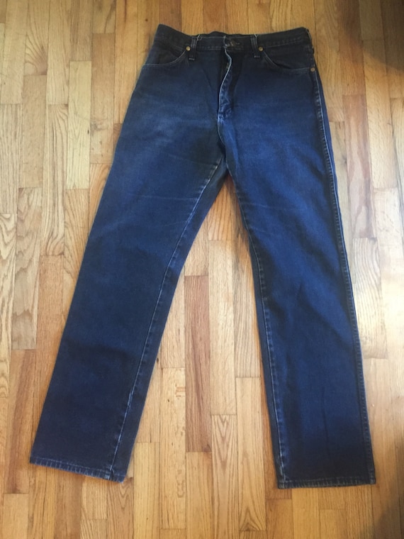 Vintage Wrangler W32 x L33 Men's Dark Black Denim 