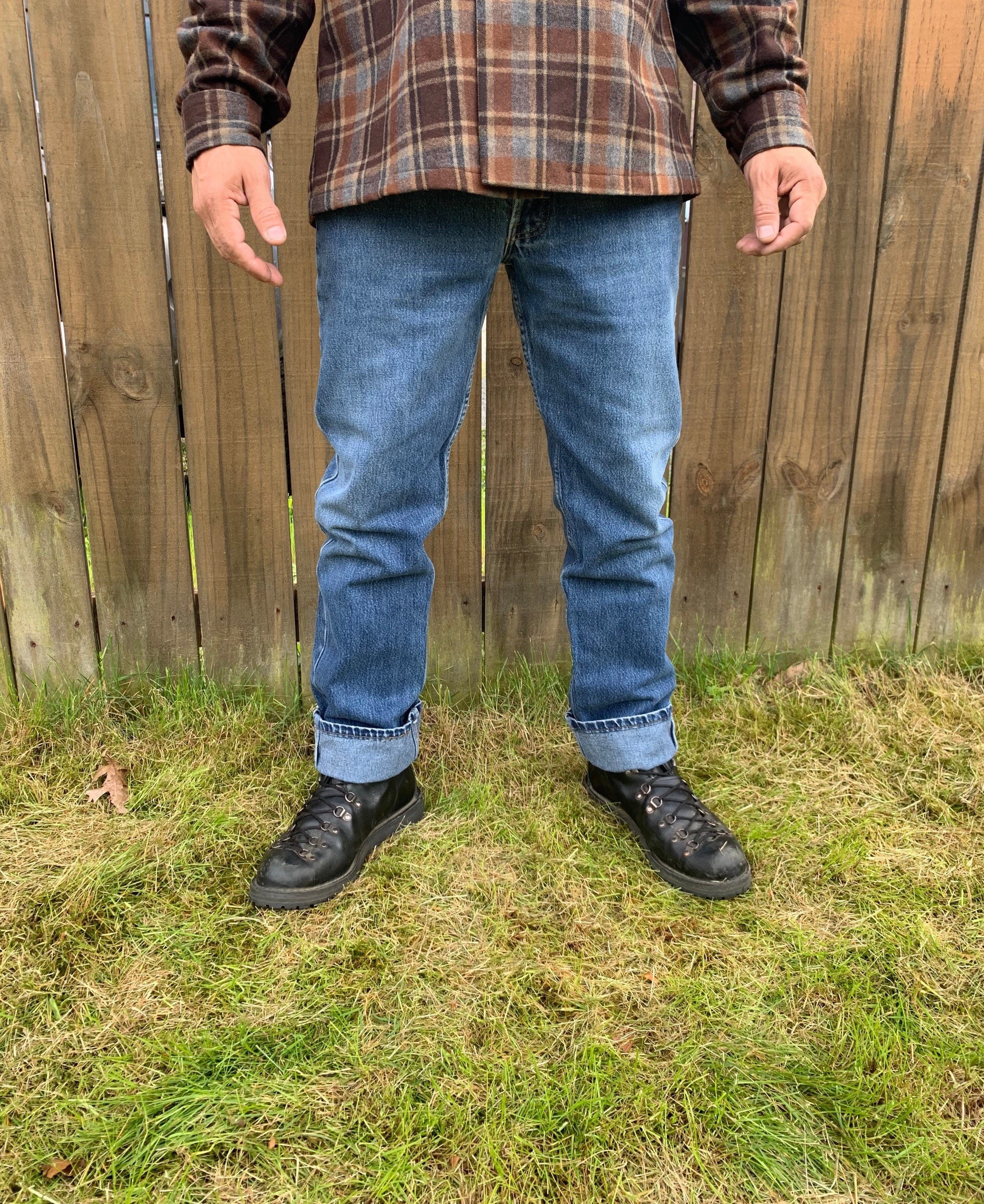 Vintage Levi's W31 X L32 Original Riveted 501 Blue Jeans Made in