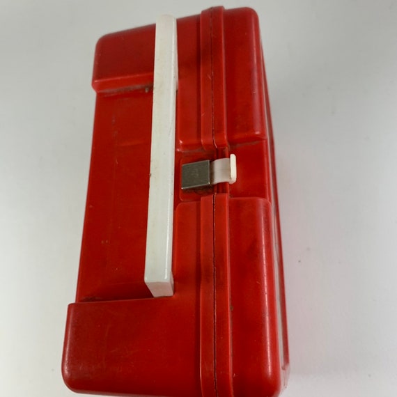 Retro The A-Team Red Plastic Thermos Lunchbox - image 4