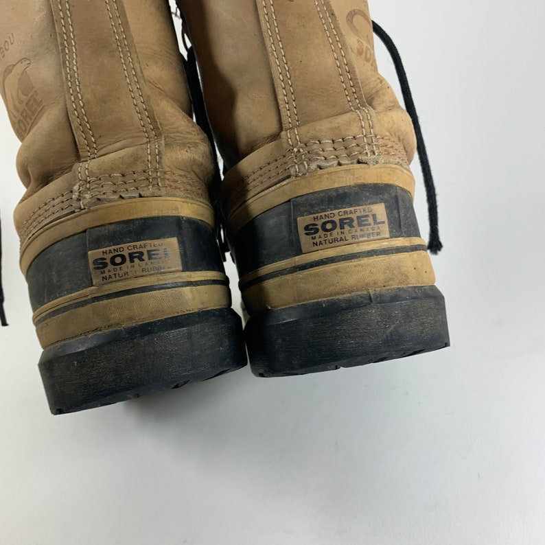 sorel men's caribou wool lined boots