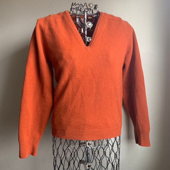 orange rust sweater