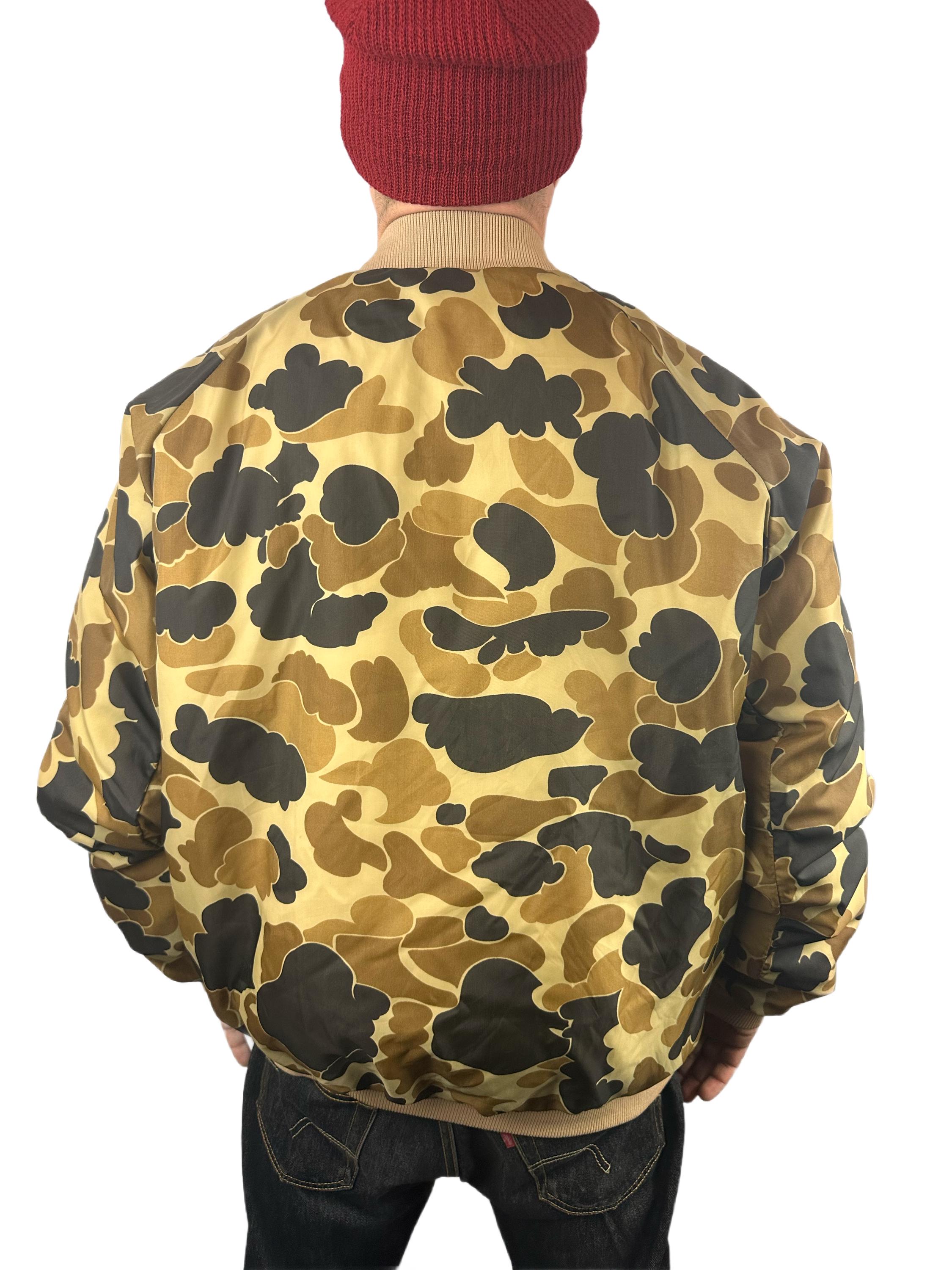 Vintage Columbia Duck Camo Green Work Hunting Jacket Coat Men
