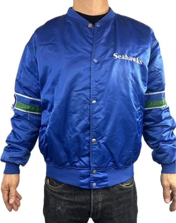 Vintage Seattle Seahawks Authentic Priline by Starter Jacket Blue