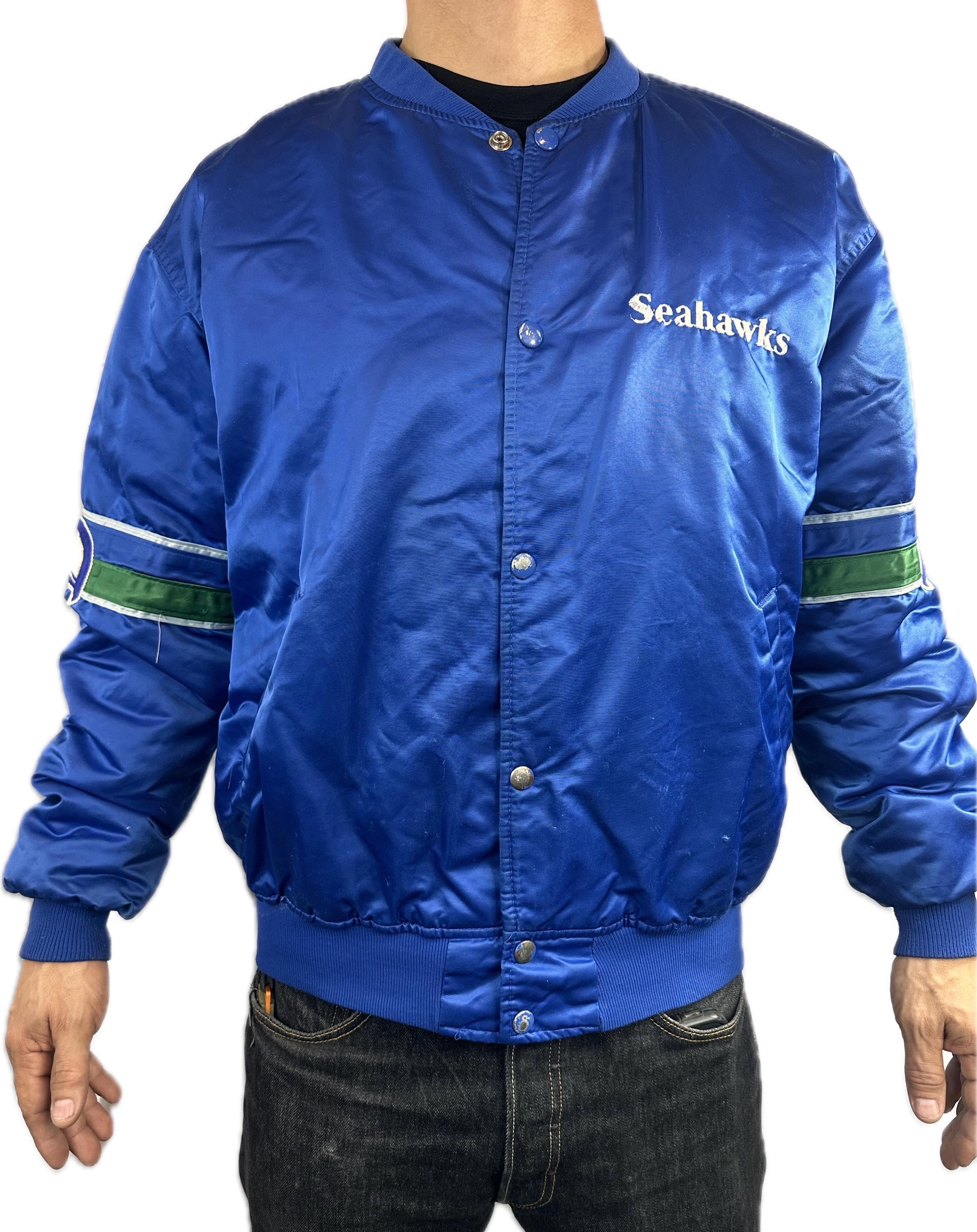 Vintage Seattle Seahawks Authentic Priline by Starter Jacket Blue