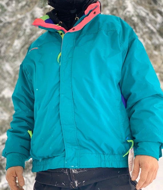 Chaqueta Nieve COLUMBIA con capucha azul