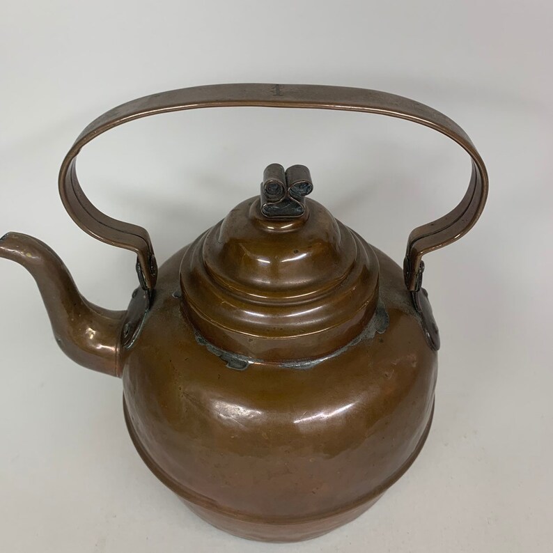 Antique Vintage Copper Kettle Stove Top Coffee Tea Maker With Etsy
