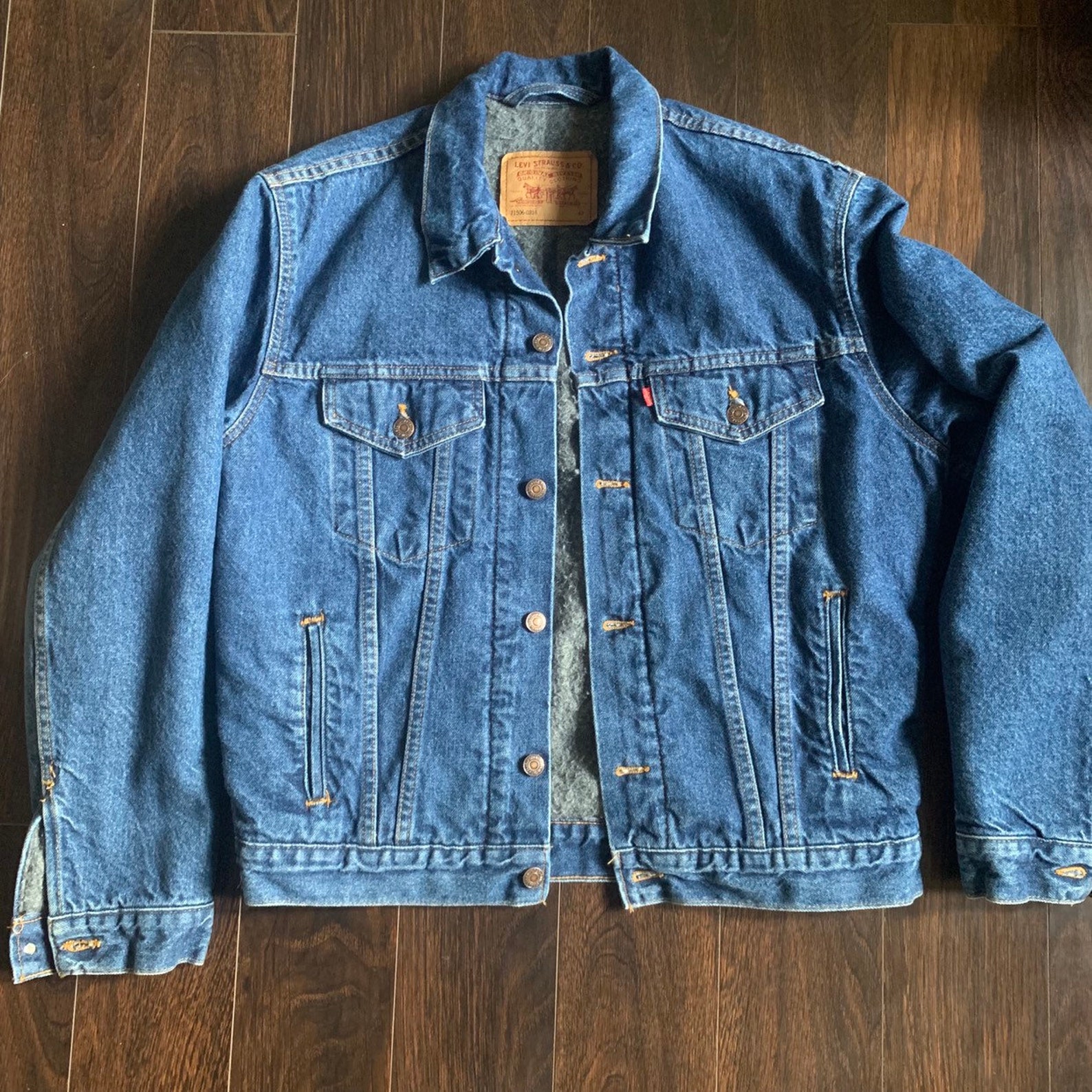 Vintage Levi's Blue Denim Jean Jacket Western Button up - Etsy
