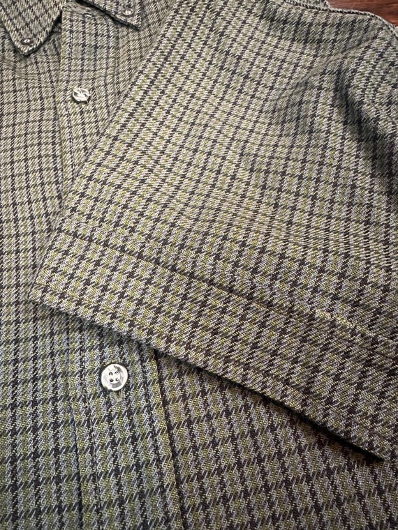 Pendleton Vintage Short Sleave Button Up Wool Pla… - image 6