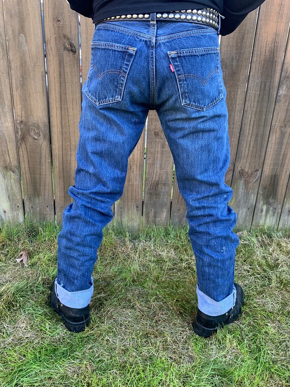 Vintage Levi's W32 x L40 Original Riveted 501 Med… - image 3