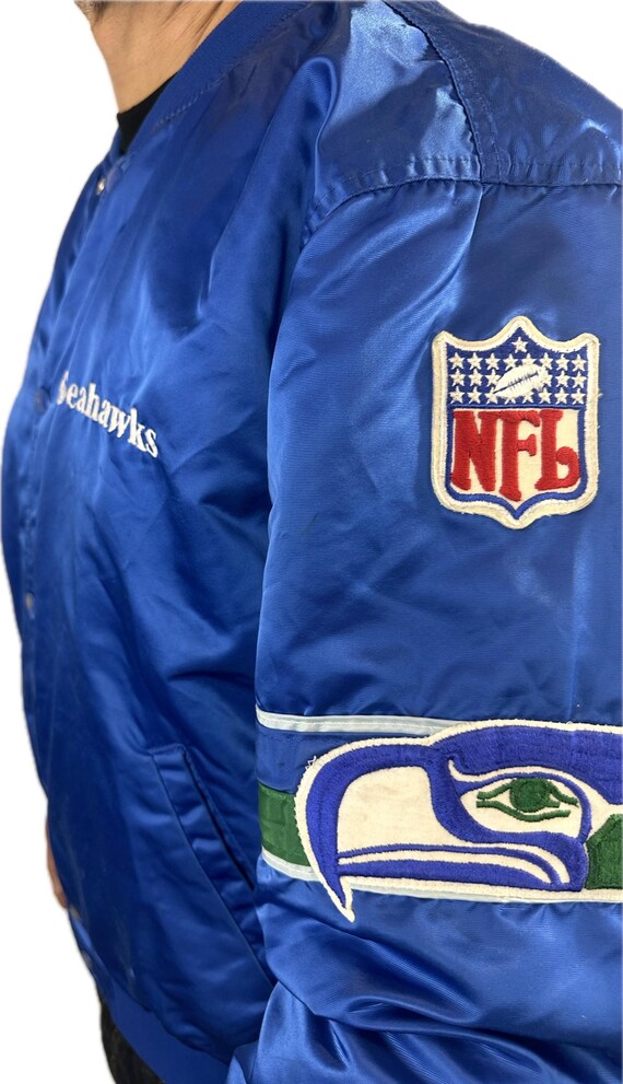 Vintage Seattle Seahawks Authentic Priline by Starter Jacket Blue