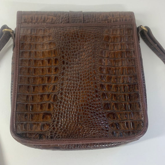 Vintage Brahmin Women's Crocodile Handbag, No Longer Sold. Statement piece!  - Women's handbags